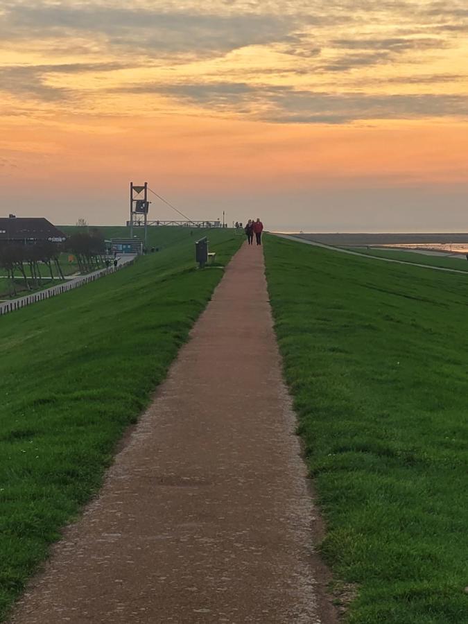 Deichwohnung Strandweg 7 Friedrichskoog Spitze Bagian luar foto